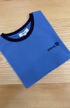 K4265 İ.YOL NAKIŞLI MAVİ T-SHIRT