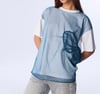 K4267 TW TÜL DETAYLI EKRU T-SHIRT