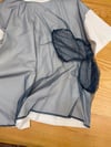 K4267 TW TÜL DETAYLI EKRU T-SHIRT