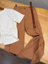 K4272 S.BOY ÇİZGİLİ KİREMİT PANTOLON