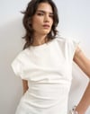K4274 TPSHP BELDEN OTURMALI EKRU T-SHIRT