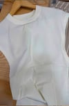 K4274 TPSHP BELDEN OTURMALI EKRU T-SHIRT