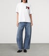 K4276 ALL S. ÖN/ARKA PUNCH NAKIŞLI T-SHIRT