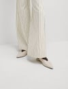 K4293 M.S ÇİZGİLİ REGULAR KREM PANTOLON