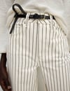 K4293 M.S ÇİZGİLİ REGULAR KREM PANTOLON