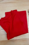 K4328 KIRMIZI SATEN DOKUMA T-SHIRT