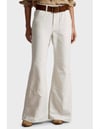 K4332 PRL PANELLİ FLARE PANTOLON