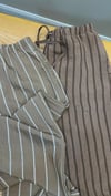 K4365 ÇİZGİLİ VİSKOS MODAL KARIŞIMLI PANTOLON