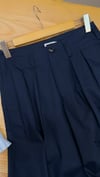 K4370 H.NATUR PİLELİ LACİVERT PANTOLON