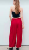 K4371 VİŞNE POPLİN PANTOLON