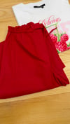K4371 VİŞNE POPLİN PANTOLON