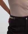 K4382 İ.YOL GOLD ZİNCİR DETAYLI ACI KAHVE PANTOLON
