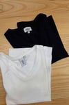 K4386 &OTHR V YAKA PAMUKLU T-SHIRT
