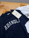 K4387 BİSİKLET YAKA YAZI NAKIŞLI T-SHIRT
