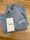 K4395 BİSİKLET YAKA ÖN/ARKA NAKIŞLI GRİ SWEAT