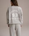 K4395 BİSİKLET YAKA ÖN/ARKA NAKIŞLI GRİ SWEAT