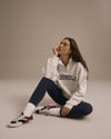 K4410 YARIM FERMUARLI GRİ OVERSIZE SWEAT