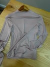 K4416 ALL S. DİK YAKA GÜL KURUSU LİKRALI BLUZ