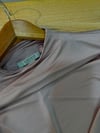 K4416 ALL S. DİK YAKA GÜL KURUSU LİKRALI BLUZ