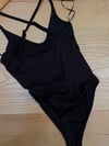 K4418 ALL S. LİKRALI SİYAH BODYSUİT