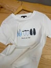 K4420 CMMA BASKILI EKRU T-SHIRT