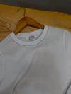 K4421 CMMA TAŞ YAKA DETAYLI BEYAZ T-SHIRT