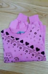 K4428 OLIVER B. ŞAL DESEN PEMBE SWEAT