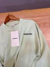 K4430 NAKIŞLI BİSİKLET YAKA NEON YEŞİL SWEAT