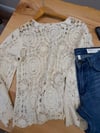 K4435 ONE SIZE KROŞE KREM BLUZ