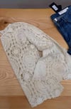 K4435 ONE SIZE KROŞE KREM BLUZ