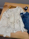 K4435 ONE SIZE KROŞE KREM BLUZ