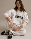 K4444 SİYAH BASKILI GRİ BİSİKLET YAKA SWEAT