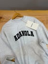 K4444 SİYAH BASKILI GRİ BİSİKLET YAKA SWEAT