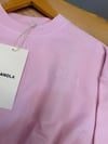 K4445 TONATON NAKIŞLI PEMBE YIKAMALI SWEAT