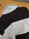 K4446 POLO YAKA ACI KAHVE ŞERİTLİ SWEAT