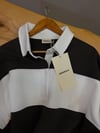 K4446 POLO YAKA ACI KAHVE ŞERİTLİ SWEAT