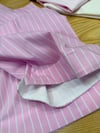 K4447 ÇİZGİLİ PEMBE POPLİN PANTOLON