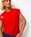 K4453 BİSİKLET YAKA KOLSUZ T-SHIRT