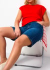 K4453 BİSİKLET YAKA KOLSUZ T-SHIRT