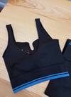 K4465 MAVİ ŞERİTLİ HAKİ SPOR BRA