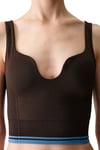 K4465 MAVİ ŞERİTLİ HAKİ SPOR BRA