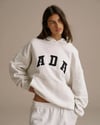 K4470 KAPÜŞONLU NAKIŞLI GRİ OVERSIZE SWEAT