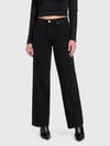 K4473 G.S LOW RİSE BAGGY SİYAH PANTOLON