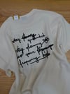 K4474 SİYAH NAKIŞLI KREM DOKULU T-SHIRT