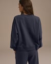 K4478 NAKIŞLI BİSİKLET YAKA SWEAT