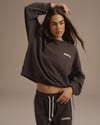 K4478 NAKIŞLI BİSİKLET YAKA SWEAT
