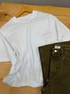 K4486 A.SOS BEYAZ BOXY T-SHIRT