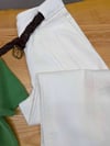 K4491 PAÇA DETAYLI EKRU DENİM PANTOLON