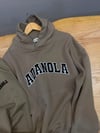 K4492 NAKIŞLI SÜTLÜ KAHVE KAPÜŞONLU OVERSIZE SWEAT