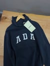 K4496 NAKIŞLI KAPÜŞONLU LACİVERT OVERSIZE SWEAT